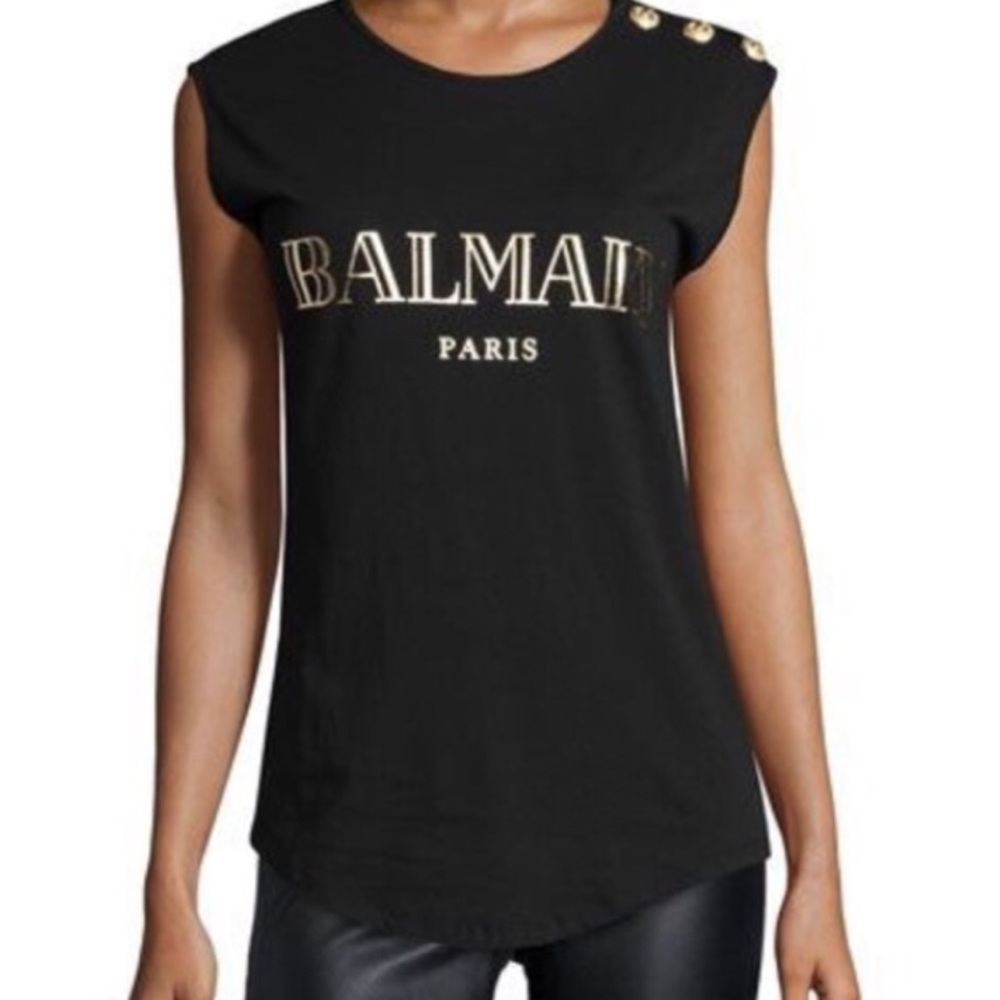 NEW BLACK BALMAIN SHIRT